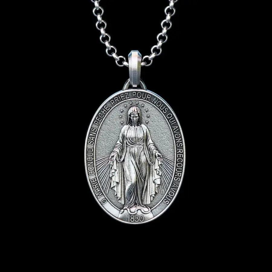 Colar Medalha Milagrosa de Nossa Senhora das Graças