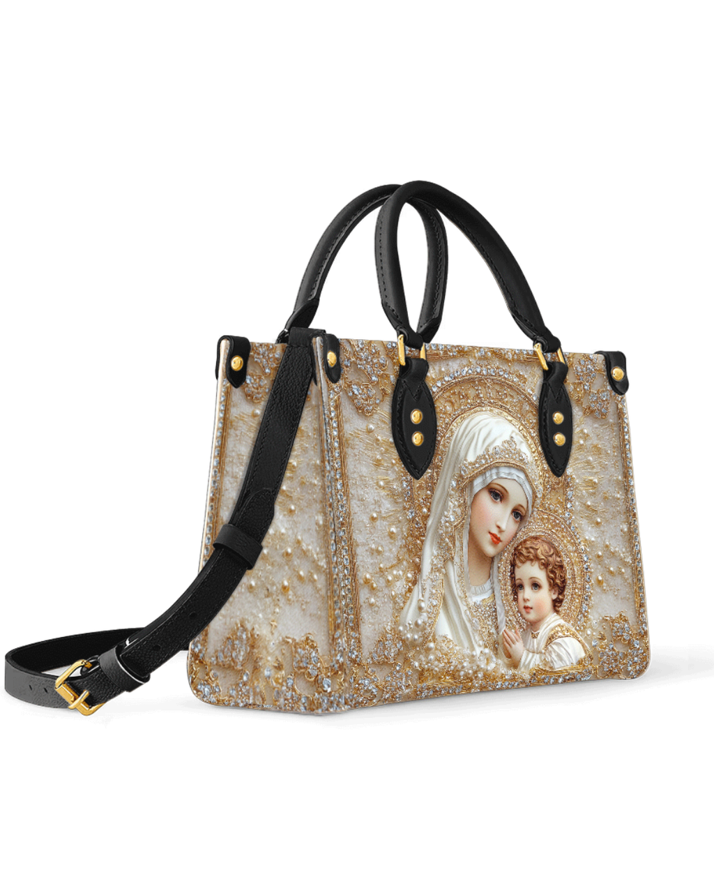 Bolsa Feminina Católica - Maria e o Menino Jesus