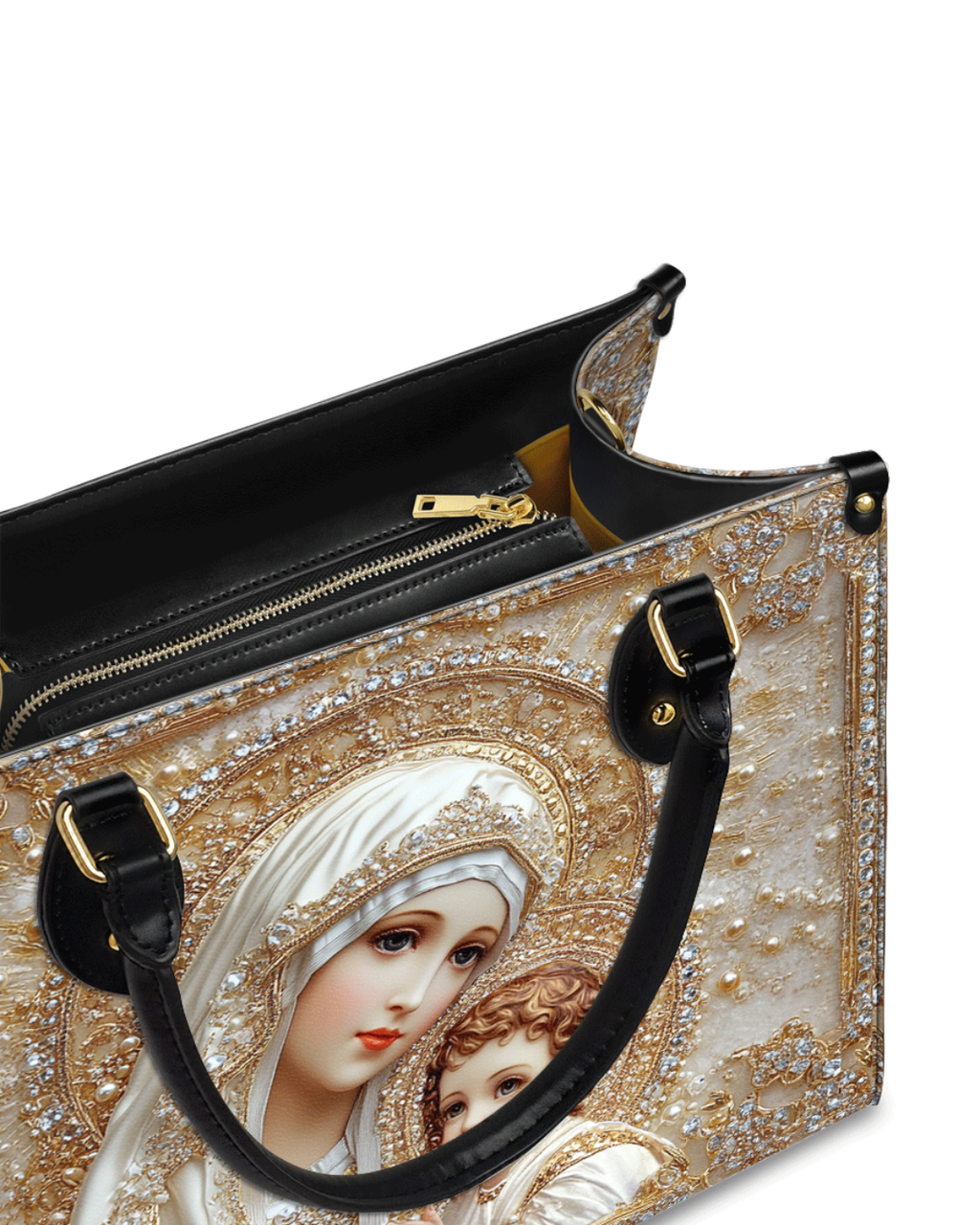 Bolsa Feminina Católica - Maria e o Menino Jesus