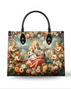 Bolsa Feminina Católica - Nossa Senhora de Fátima e o Menino Jesus