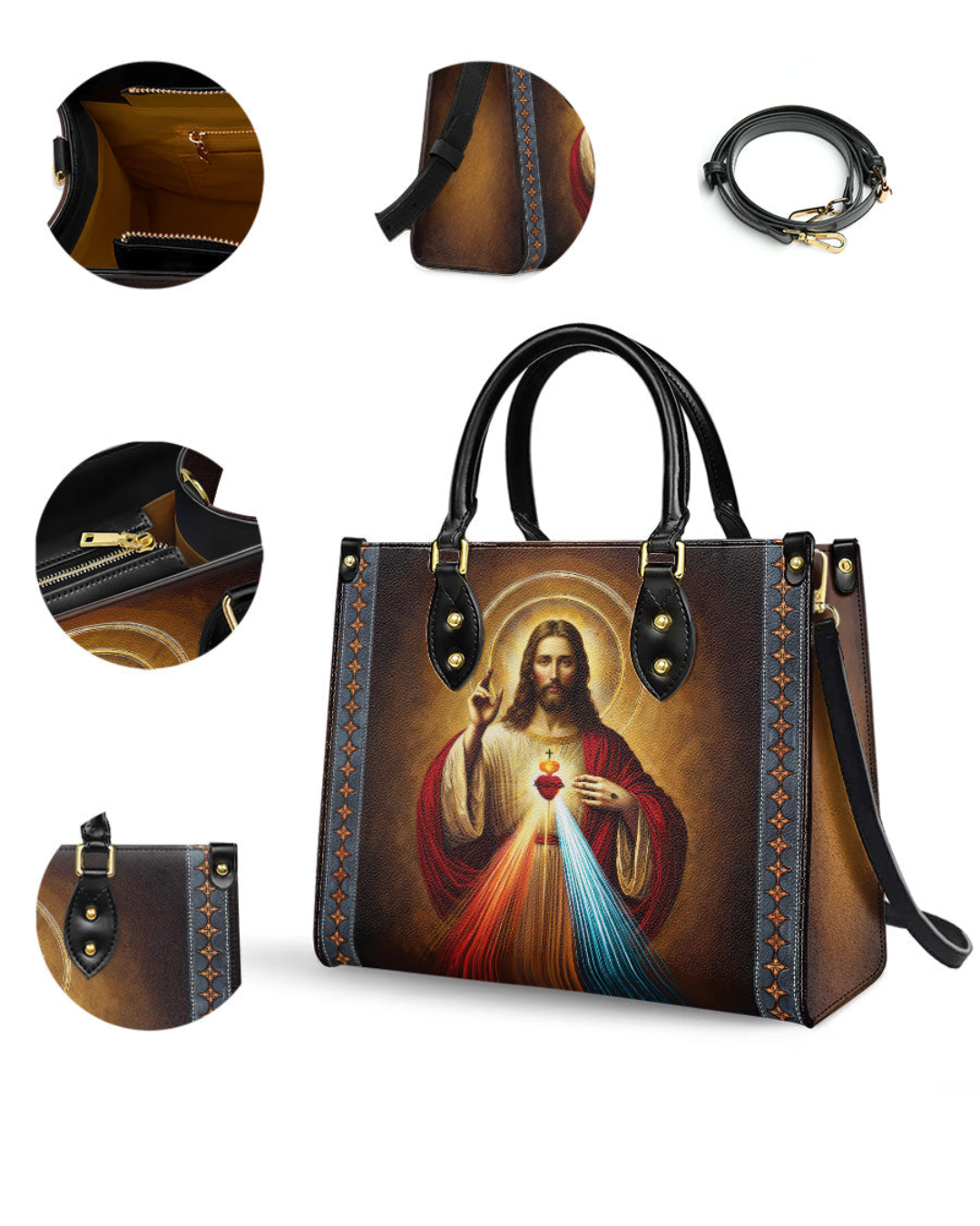 Bolsa Feminina Católica - Sagrado Coração de Jesus
