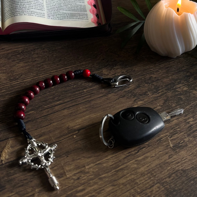 Detalhes das contas do Dezenário das 10 Gotas do Sangue de Cristo