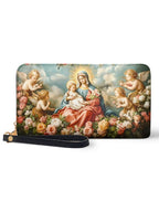 Carteira Feminina Católica - Nossa Senhora de Fátima e o Menino Jesus