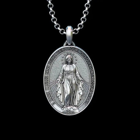Colar Medalha Milagrosa de Nossa Senhora das Graças