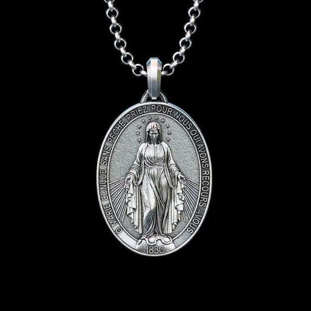 Colar Medalha Milagrosa de Nossa Senhora das Graças