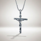 Crucifixo de Jesus Cristo em Prata 925