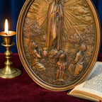 Escultura de Nossa Senhora de Fátima em Madeira