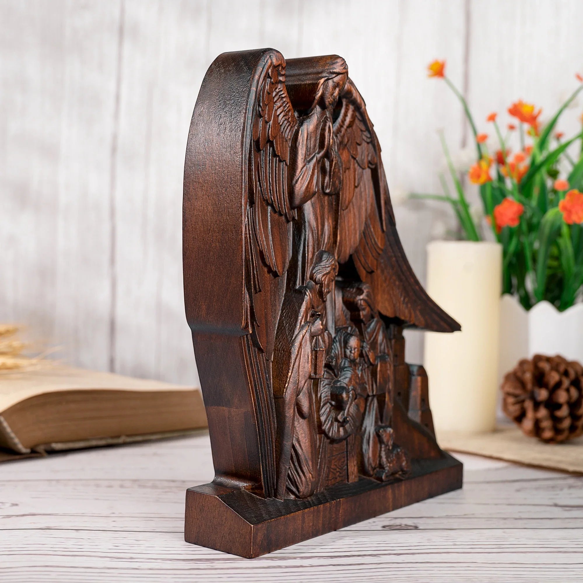 Sagrada Família com Anjo da Guarda - Escultura