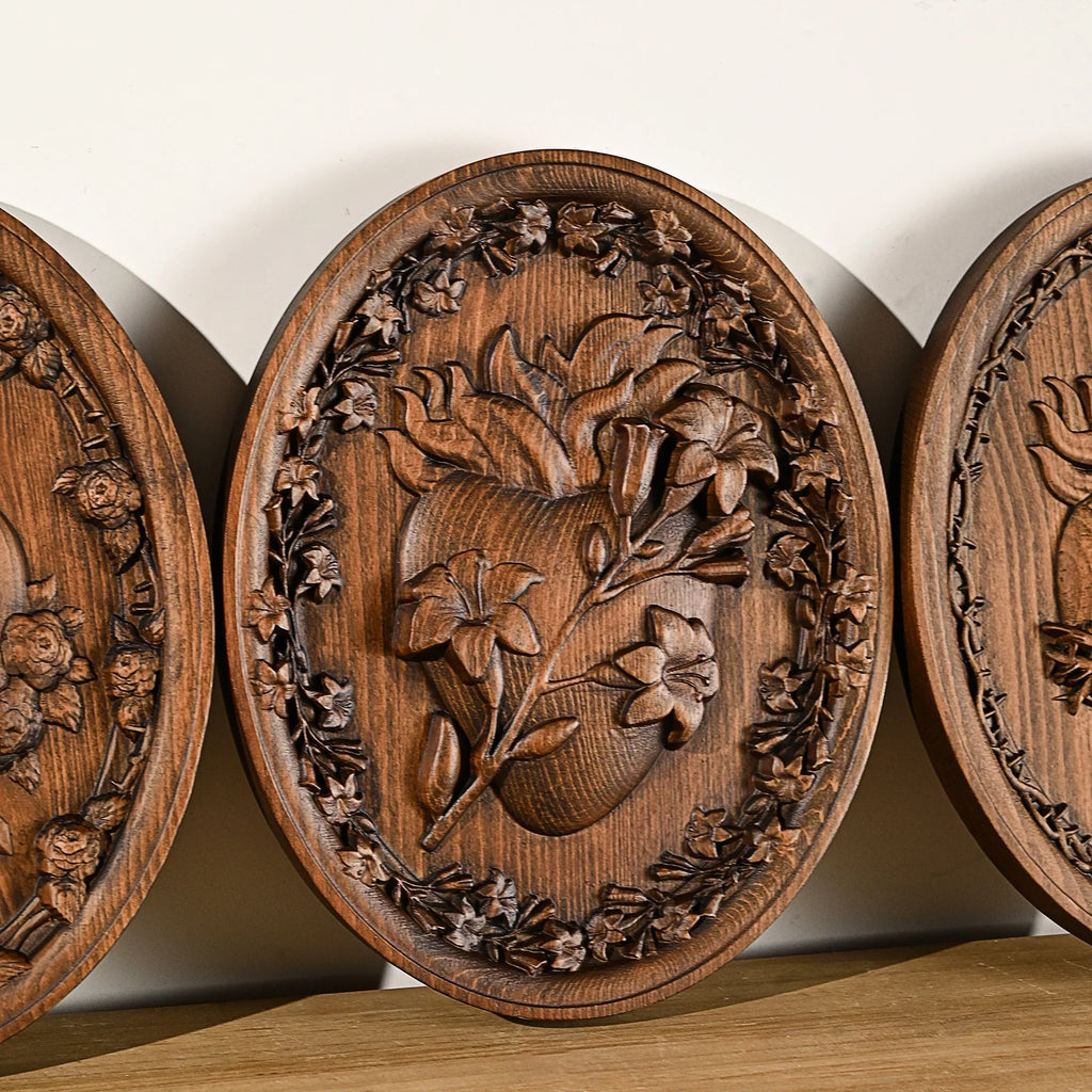 Sacred Heart Wooden Sculptures