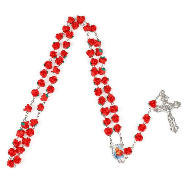 Terço de Nossa Senhora com Rosas em vista completa