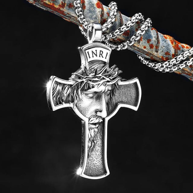Detalhes religiosos do Colar Rosto de Jesus Cristo