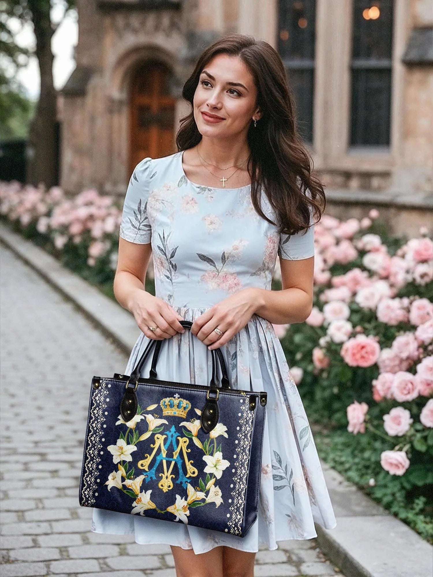 Bolsa Feminina Católica - Coroa da Graça