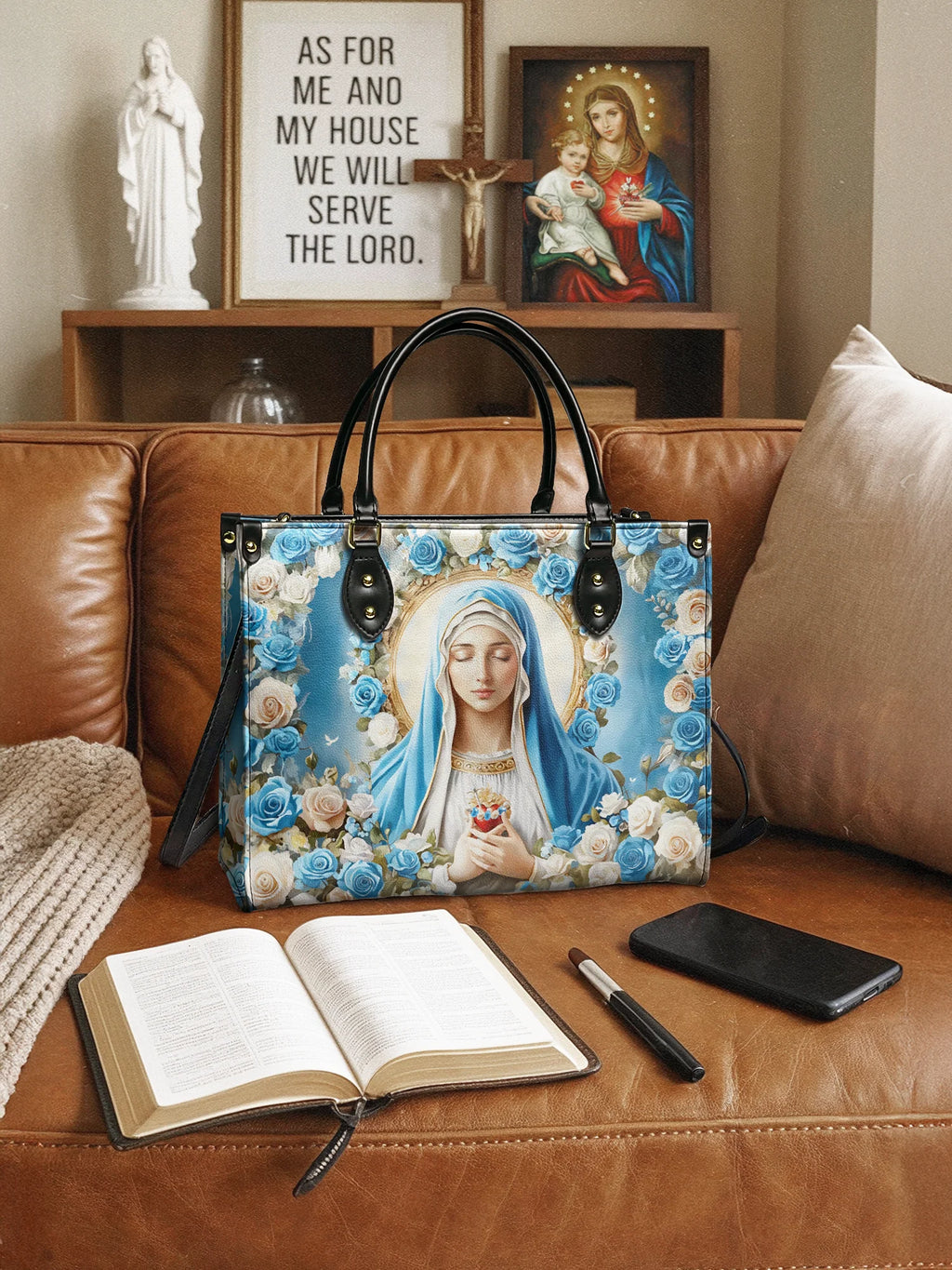 Bolsa Feminina Católica - Sagrado Coração de Maria