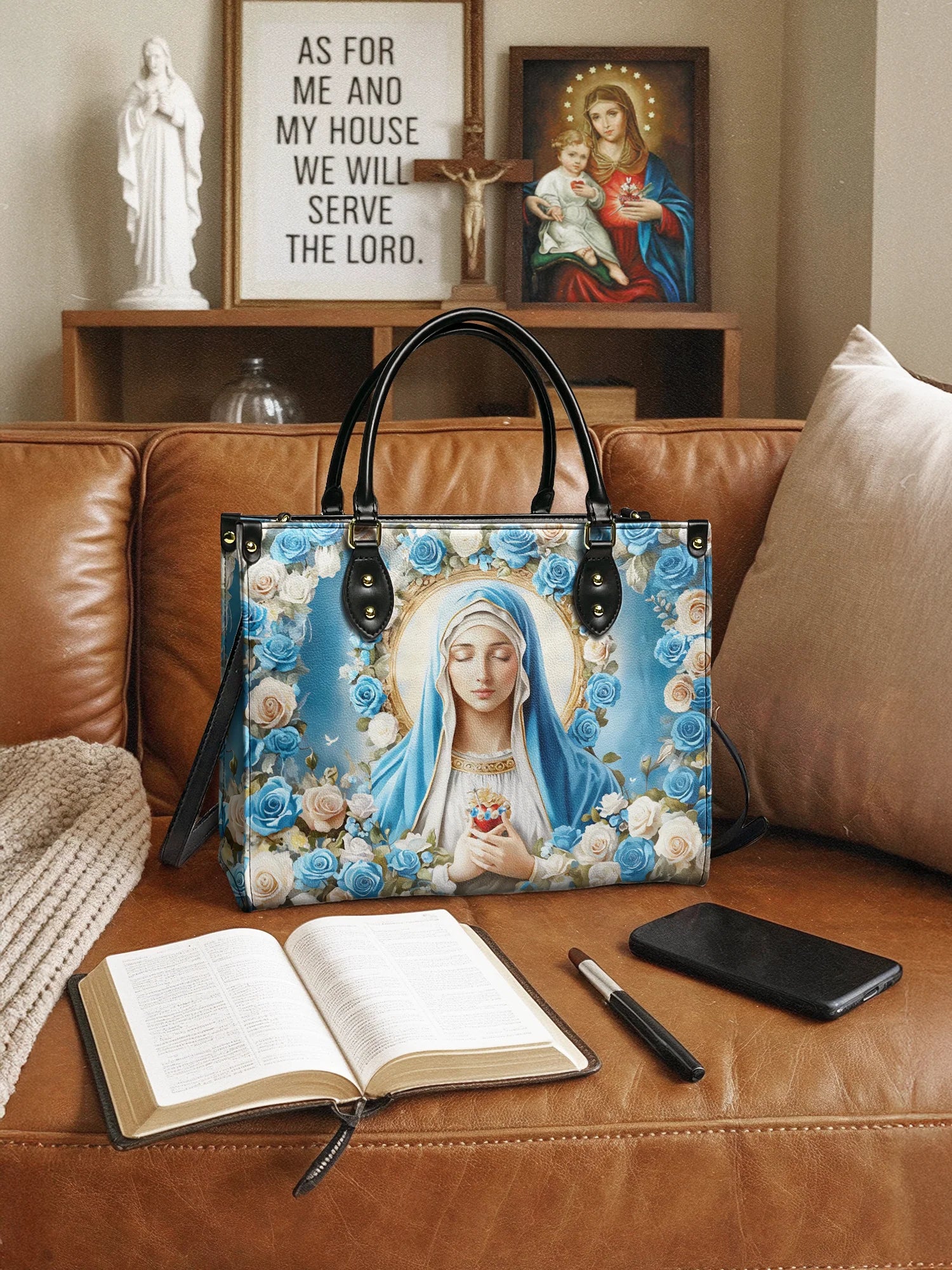 Bolsa Feminina Católica - Sagrado Coração de Maria