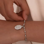 Pulseira com Medalha Milagrosa de Nossa Senhora das Graças