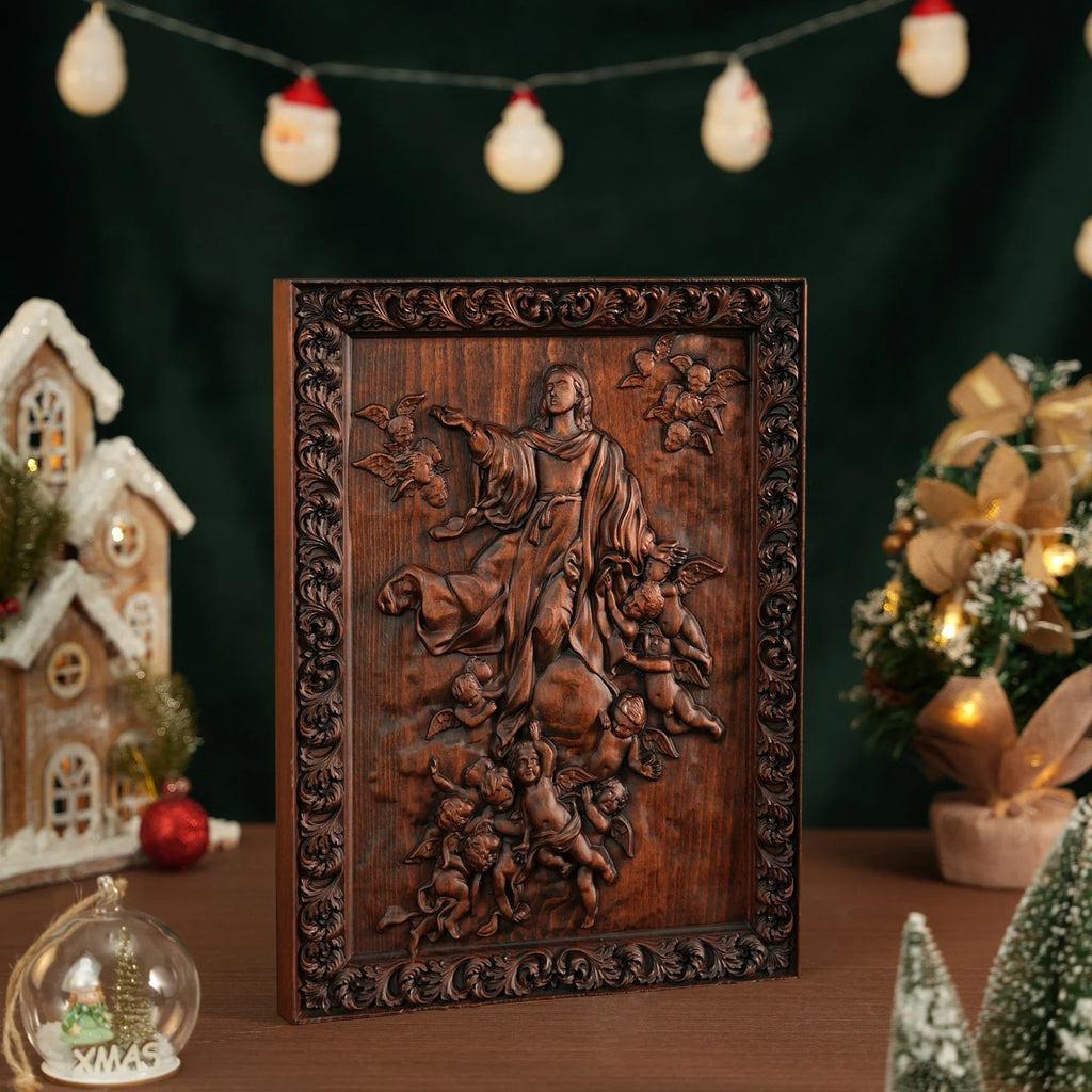 Quadro de Madeira Imaculada Conceição