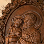 Estátua de São José com o Menino Jesus