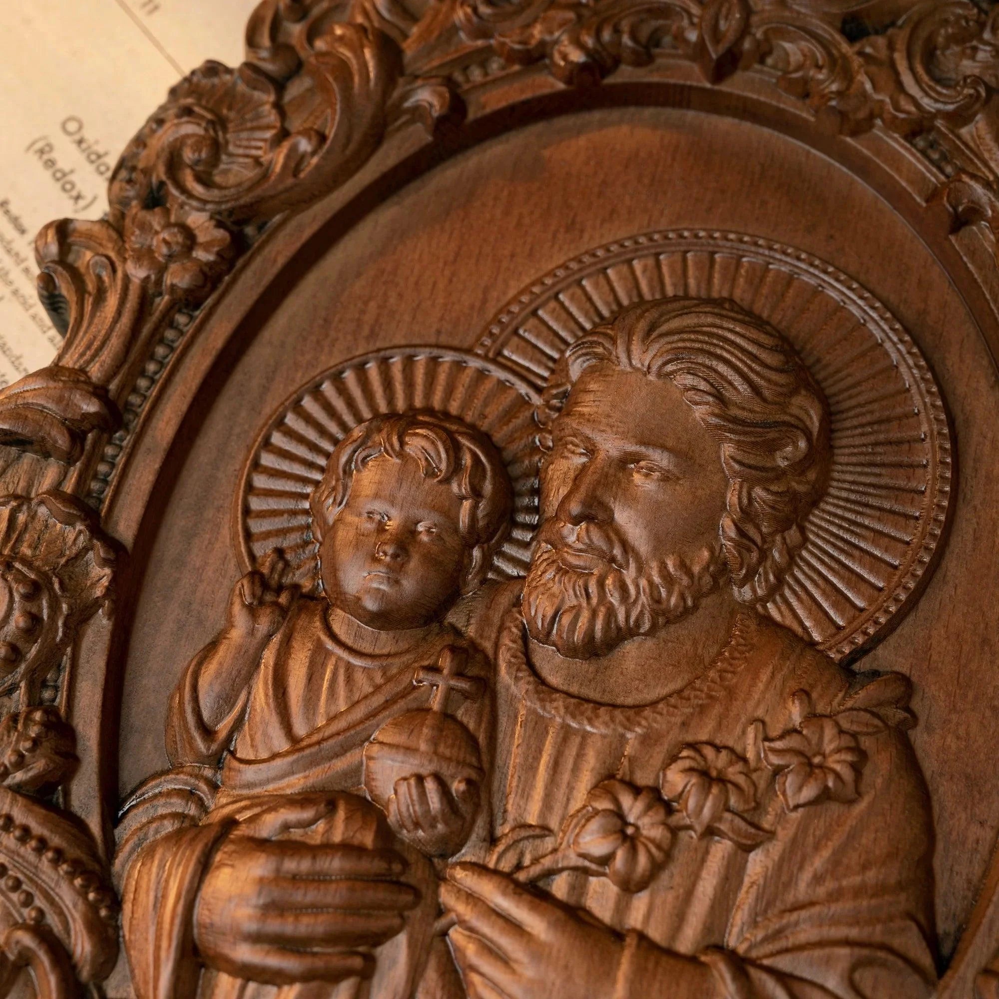 Estátua de São José com o Menino Jesus
