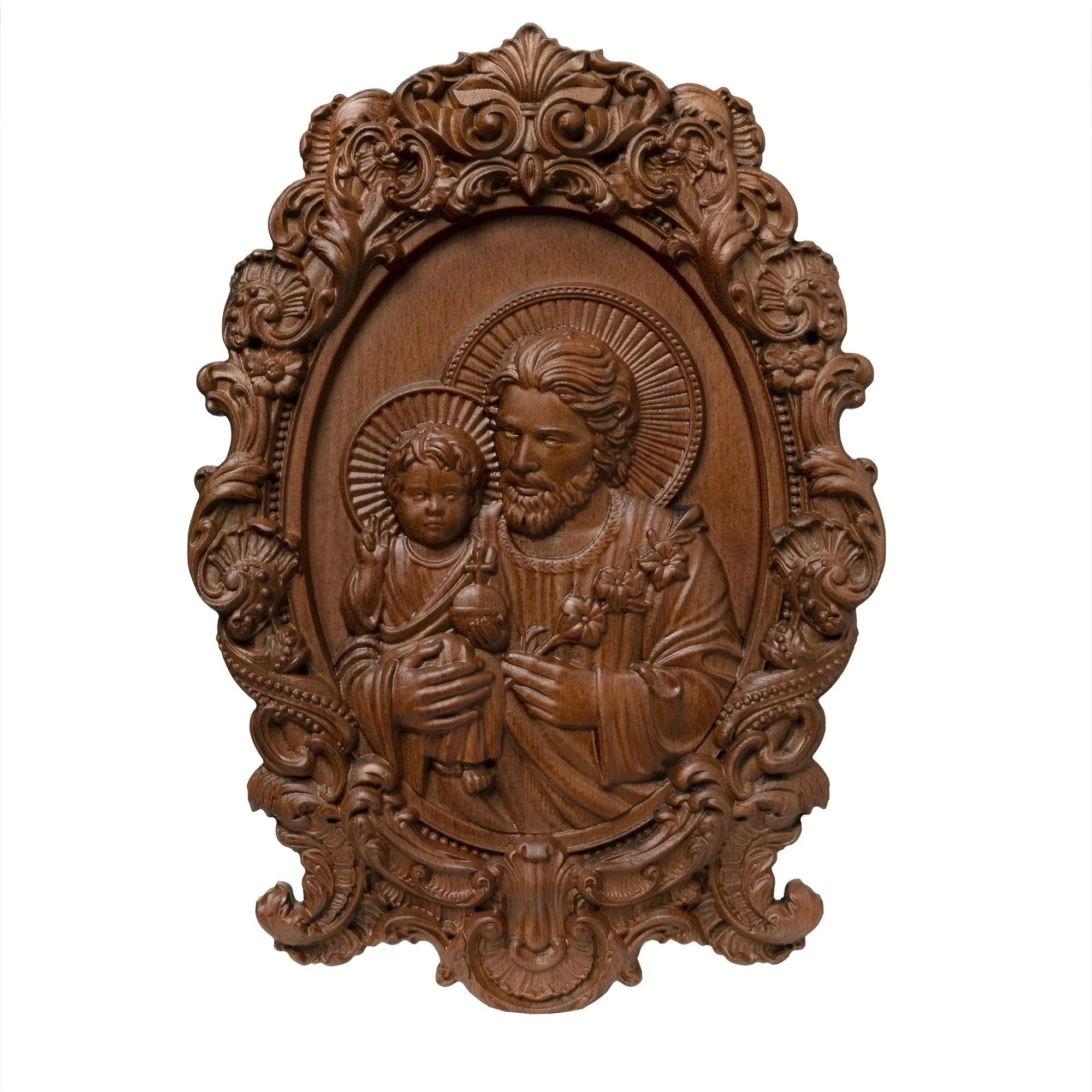 Estátua de São José com o Menino Jesus