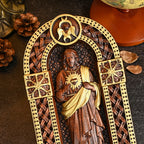 Sagrado Coração de Jesus - Oratório de Madeira