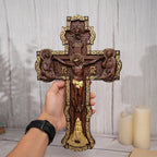 Crucifixo Sacro Ortodoxo Entalhado Para Parede E Altar