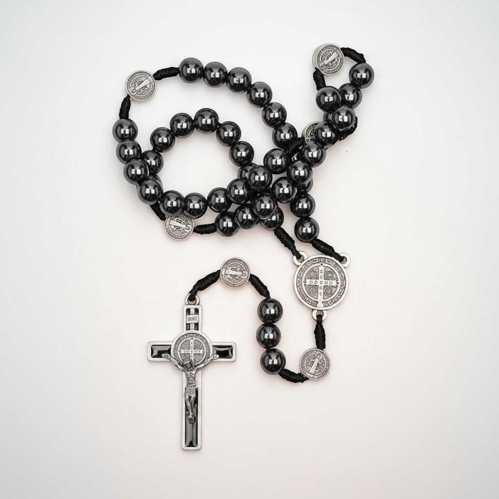 Hematite São Bento Rosary