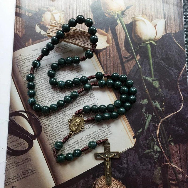 Detalhes das contas do Terço de Nossa Senhora Rainha